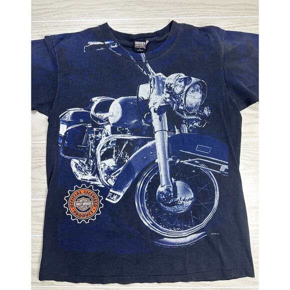 Vintage 1996 Harley Davidson AOP Shirt - Picture 2 of 8
